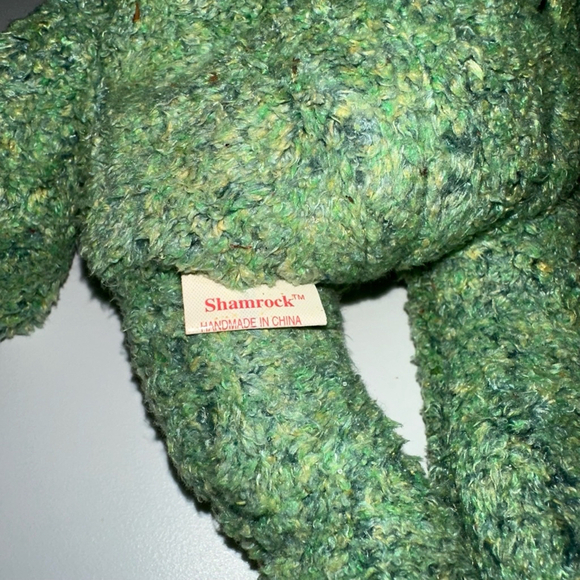 Ty Beanie Baby Shamrock Green Collectible Plush Toy 2000 Vintage - Picture 13 of 16